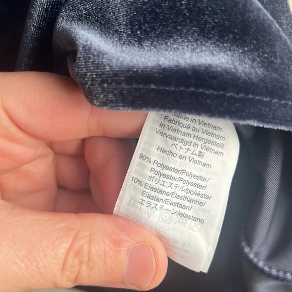 Madewell Women's Blue Velvet Butterfly Top Size Medium - Picture 4 of 5